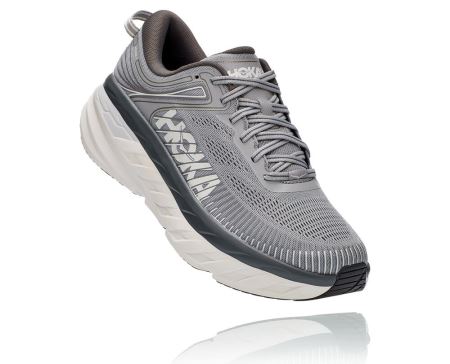 Hoka One One Bondi 7 - Tenis Corrida Estrada Homem Cinzentas Escuro | PT-DbgV7Te